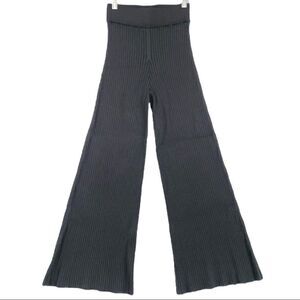 -Nini Share Couture Wide Leg Ribbed Knit Pants XS
